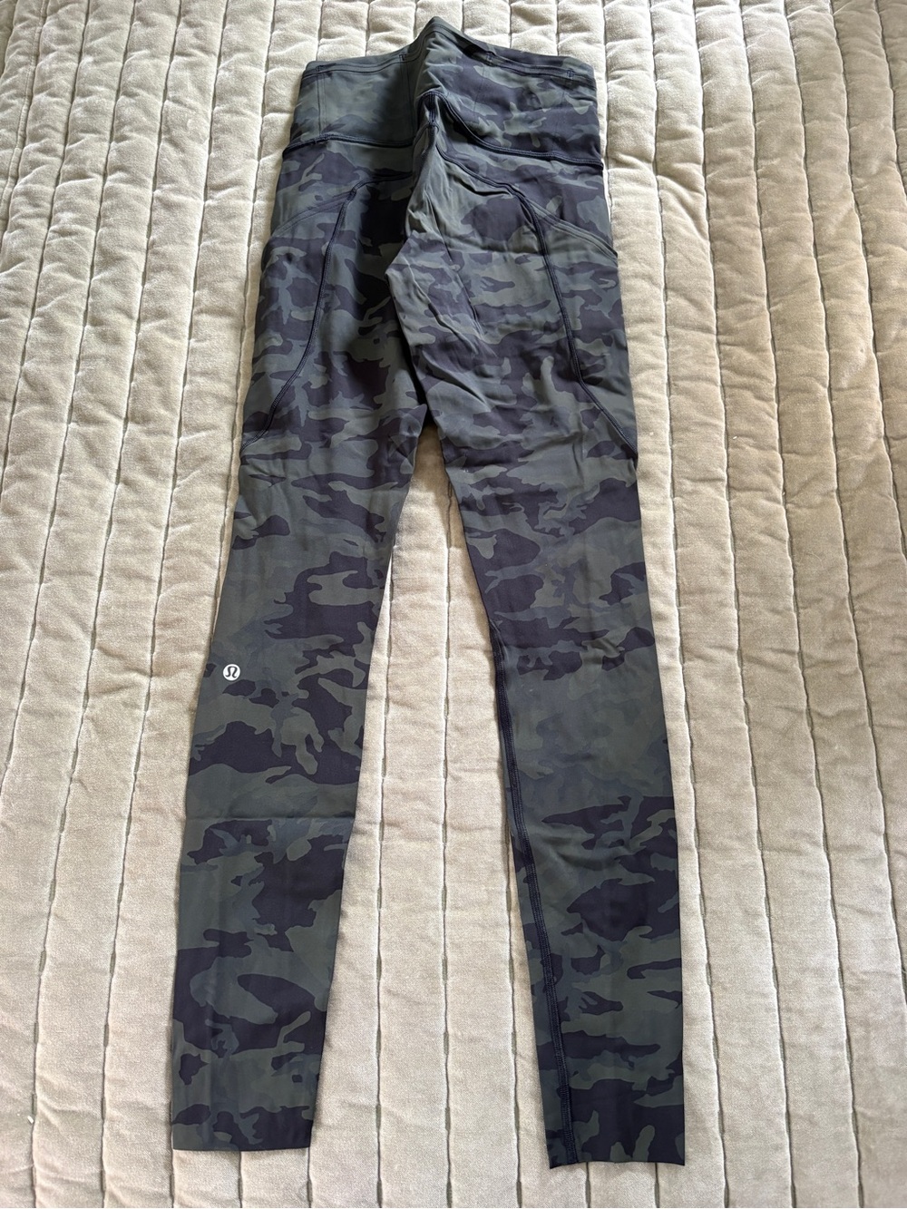 lululemon athletica Camo Leggings in Olive and Black